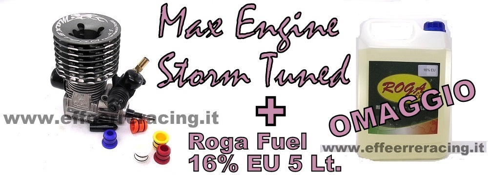 MX21-STRO Max Power Motore Tuned Buggy 5 Travasi con Cuscinetti Acciaio Omaggio Miscela Roga 16%EU Lt.5 (P255C)