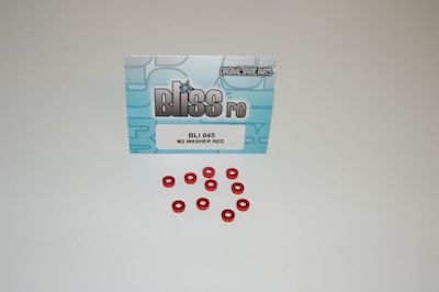 BLI044-R Bliss Rondelle Coniche 3mm Rosse (8)