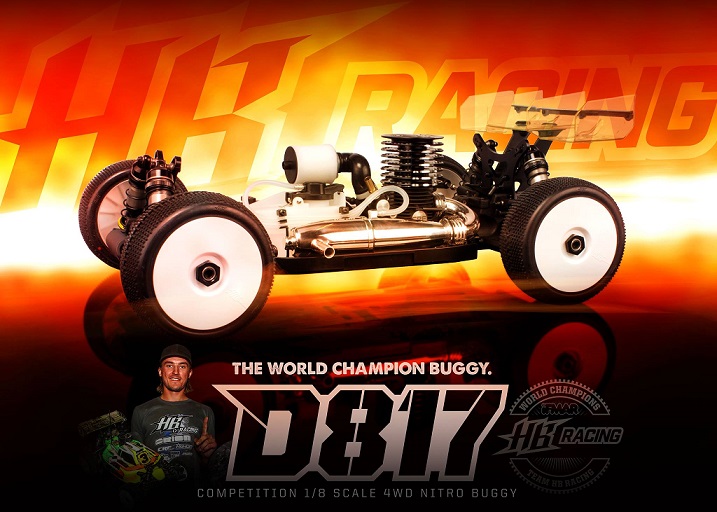 HB204124 Hot Bodies D817 New 1/8 Competition Nitro Buggy D817
