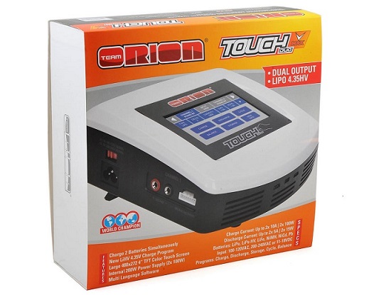 ORI30299 Team Orion Carica Batterie TOUCH DUO V-MAX  AC/DC Charger (6S/10A/100W x2)