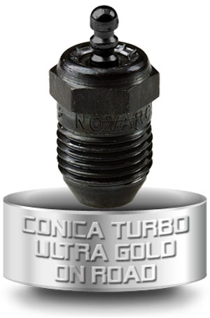 NOVAC5TGF Novarossi Candela Conica Turbo Ultra Gold per motori On-Road/Marino
