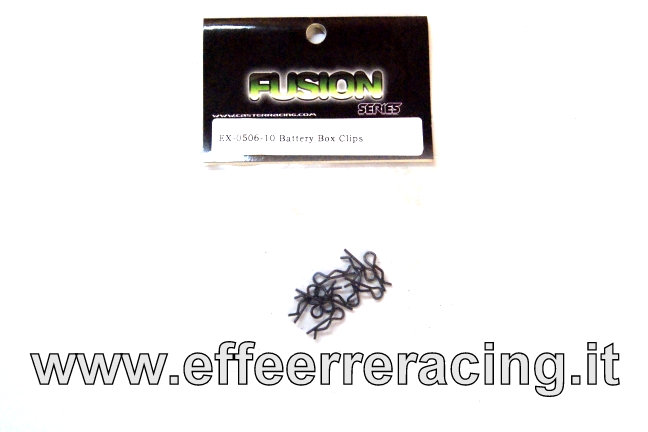 EX-0506-10 Caster RAcing Battery Box Clips (10Pz)